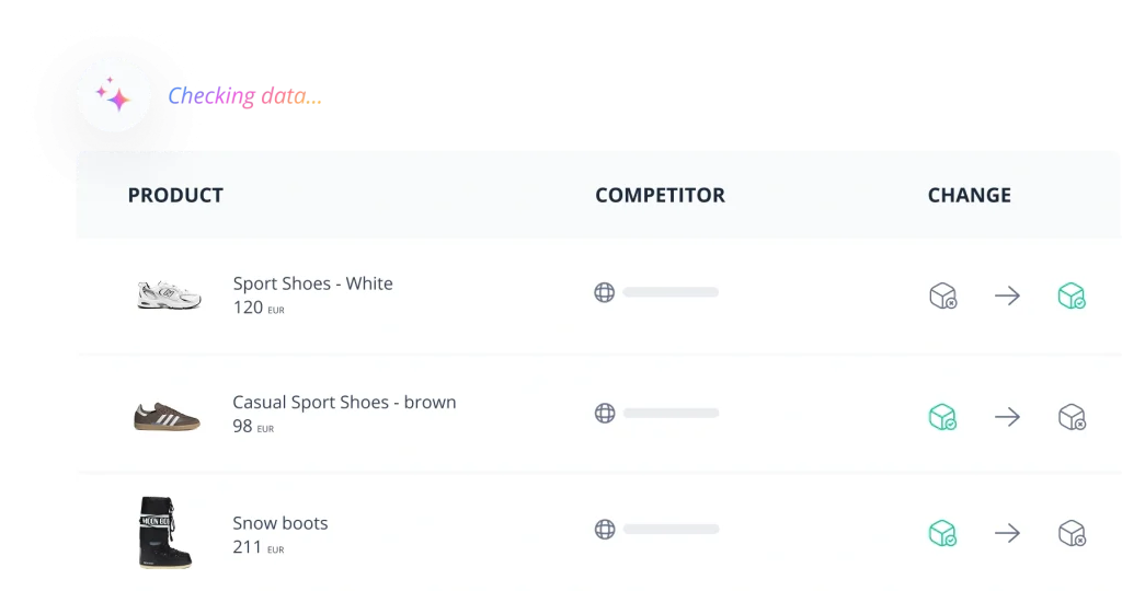 Penny checking product data