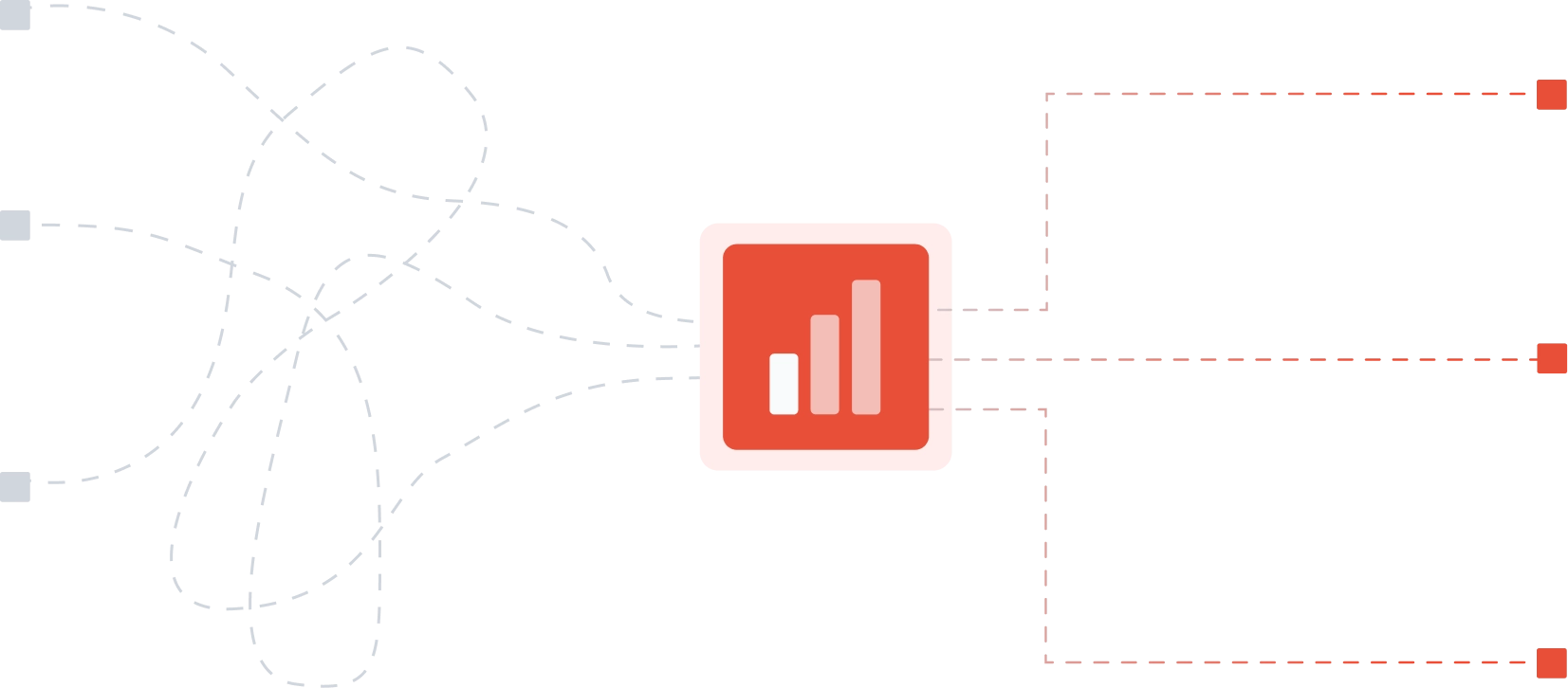 graphic showing messy data going through priceshape and becoming structured